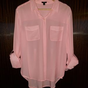 Sheer silk Ann Taylor blouse